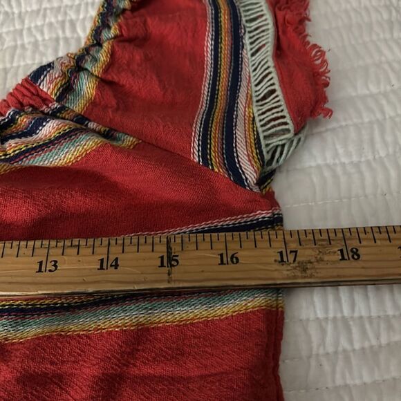 Anthropologie DRA striped Mexican blanket, print top extra small - Picture 4 of 6